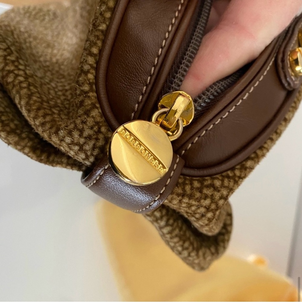 Suede handbag